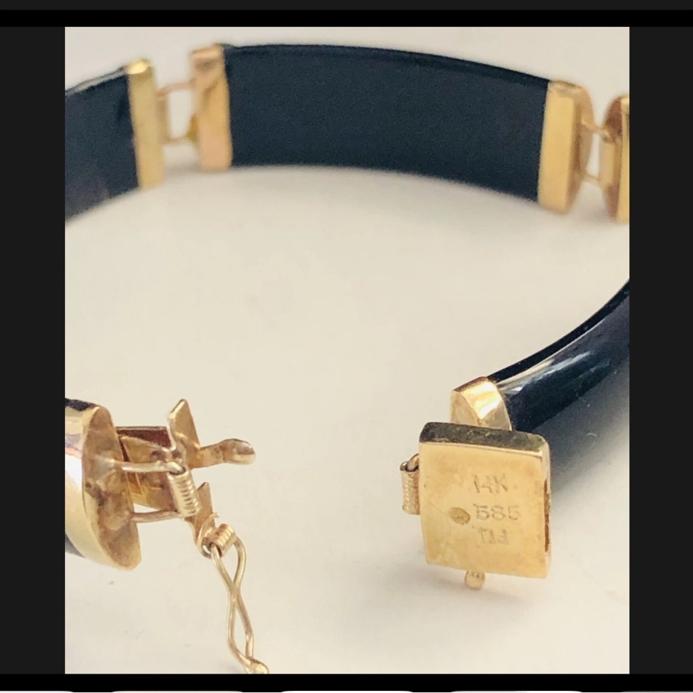 Gold and Black Bracelet